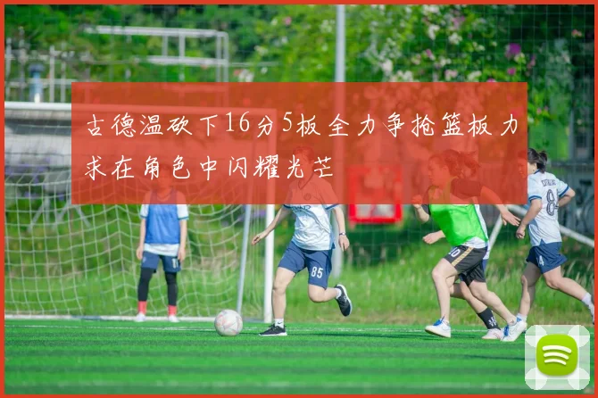 古德温砍下16分5板全力争抢篮板力求在角色中闪耀光芒